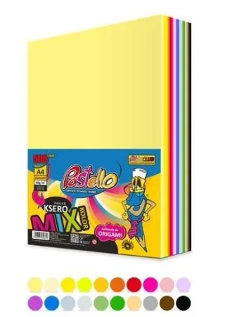 Papier ksero A4 20 kolorów 500 arkuszy - Alfa Pastello