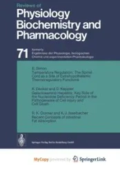 Reviews of Physiology Biochemistry and Pharmacology - Adrian R. H.