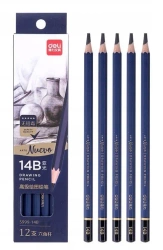 Ołówek 14B do szkicowania Nuevo 12szt - DELI