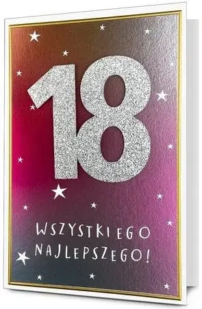 Karnet B6 Urodziny Osiemnastka - Pan Dragon