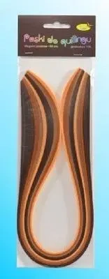Paski do quillingu 5mmx50cm brązowe 100szt - Galeria Hobby