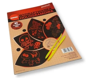 Wydrapywanka hologramowa A4 czerwona - Penword