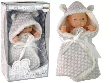 Lalka słodki bobas w beciku - Leantoys