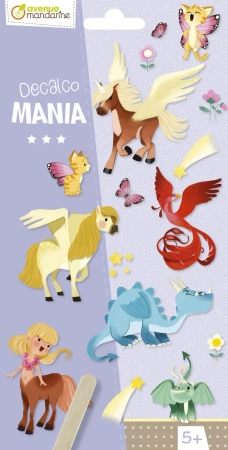 Decalco Mania Fantastyczne zwierzęta - AVENUE MANDARINE