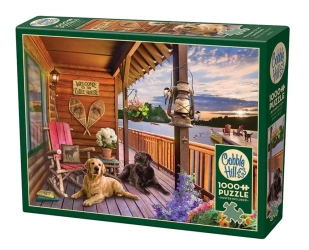 Puzzle 1000 Domek nad jeziorem 113609 - Cobble Hill