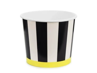 Wiaderka na przekąski Paski 14cm mix 2szt - PartyDeco