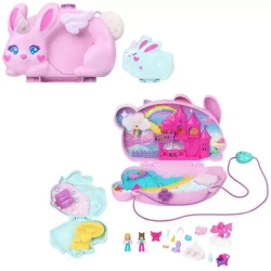 Polly Pocket. JFT88 Kompaktowa torebka Króliczki. Baśniowe Królestwo