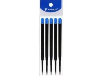 Wkład F-Parker 0,8mm plast niebieski 5szt - Fandy