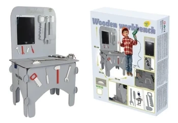 Warsztat majsterkowicza drewniany szary - 3toysm