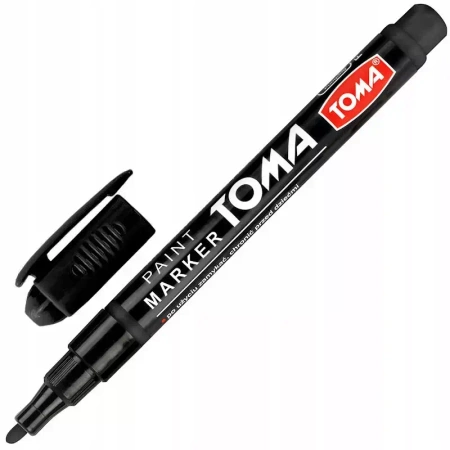 Marker olejowy czarny metaliczny Toma 1 szt.