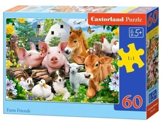 Puzzle 60 Farm Friends CASTOR - Castorland