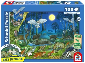 Puzzle PQ 100 Zwierzęta w lesie G3 - Schmidt