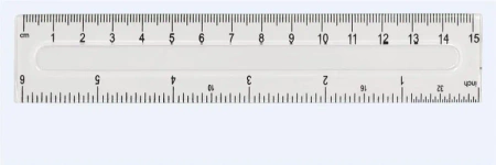 Linijka plastikowa GR-801-15cm FIORELLO