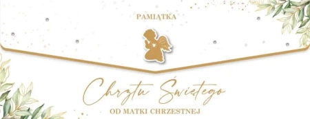 Karnet Chrzest od Matki Chrzestnej - Armin Style
