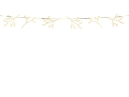 Drewniana girlanda Jemioła 127cm - PartyDeco