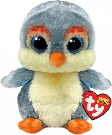 Maskotka TY Pingwin szary Fisher 15 cm