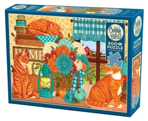 Puzzle Cobble Hill puzzle 500 elementów Puzzle 500 PUMPKIN PATCH CATS Mardell Schuster 45075 - Cobble Hill