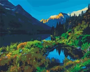 Malowanie po numerach - Górskie tereny 40x50cm - Hobby-maniak.pl