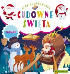 Blok kolorowanek. Cudowne święta - praca zbiorowa