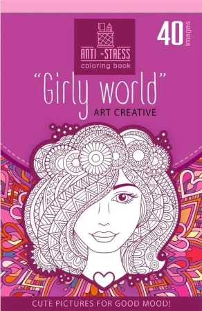 Kolorowanka antystresowa 126x200 20 Girly world - Fresh