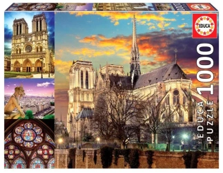 Puzzle 1000 Katedra Notre Dame Paryż 109576 - Educa