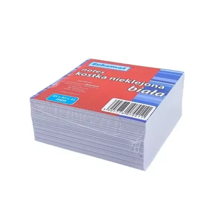 Kostka papierowa biała 83x83x35mm nieklejona - Schemat