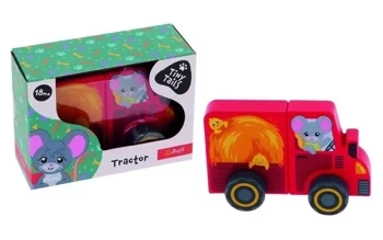 Zabawka drewniana - Traktor Tiny Tails TREFL - Fabryka Kart Trefl Kraków