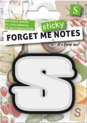 Forget me sticky notes kart samoprzylepne litera S - IF