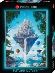 Puzzle 1000 elementów. Miasta przyszłości. Miasto na skale, Gal Barkan