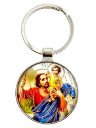 Brelok M.B. Czestochowska/Krzysztof okrągły - Art Sacrum