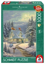 Puzzle 1000 PQ T. Kinkade Dostawa o północy 110794 - Schmidt Puzzle