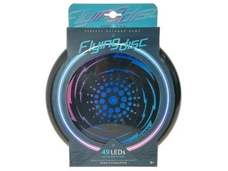 Dysk latający 27cm z akumulatorem światło 49 LEDs - ADAR