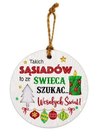 Zawieszka ceramiczna Boże Narodzenie - Kukartka