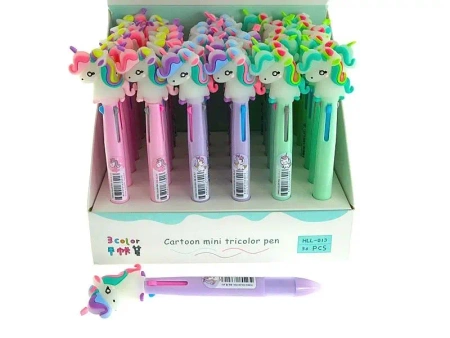 Długopis wielokolorowy z jednorożcem (36szt) - ADAR