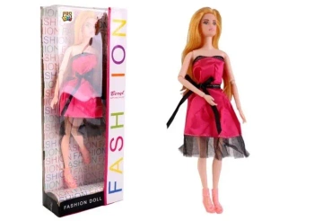 Lalka Beryl Fashion sukienka z czarnymi akcentami - Pro Kids