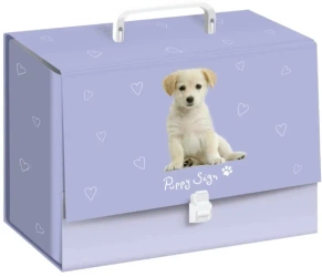 Teczka z rączką C4 10cm Puppy Sign - INTERDRUK