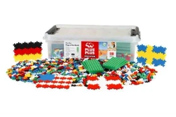 Klocki Plus-Plus Naucz się budować flagi 2400el - Plus-Plus