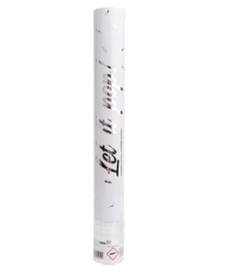 Armatka konfetti srebro folia czterokątna 40cm - Amscan