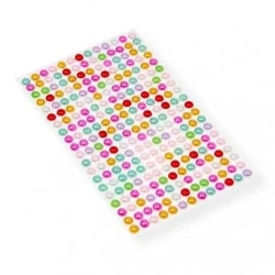 Perełki samoprzylepne kolorowe 6mm - Polsirhurt