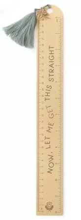 Linijka "Let Me Get This Straight" 30cm miedziana - Designworks Ink