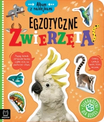 Egzotyczne zwierzęta. Ciekawostki dla dzieci. Album z naklejkami - Agnieszka Bator