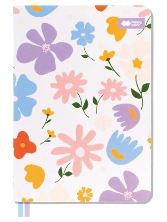 Notes A5/80K kratka Bloom pastel HAPPY COLOR - GDD