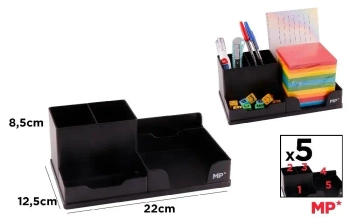 Organizer na biurko czarny - MP Main Paper