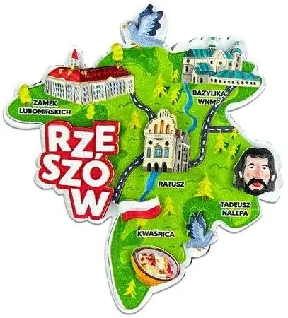 Magnes I love Poland Rzeszów ILP-MAG-C-RZE-13 - Pan Dragon