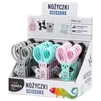 Nożyczki z figurką w etui Display 24 sztuki - Kidea