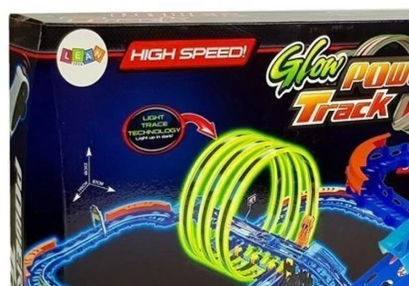 Tor wyścigowy świecący - Leantoys