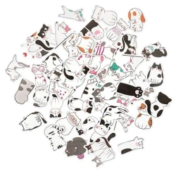 Naklejki winylowe koty 4-5cm 50szt - Dalprint dpCraft