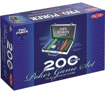 Pro Poker 200 żetonów w aluminiowej walizce - Tactic