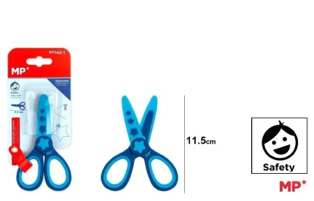 Nożyczki dla dzieci 11,5cm niebieskie - MP Main Paper