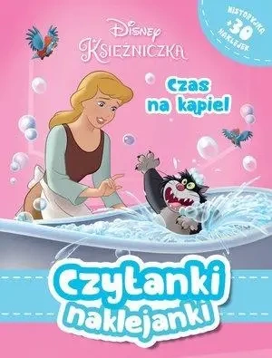 Czytanki naklejanki. Czas na kąpiel. Disney Księżniczka